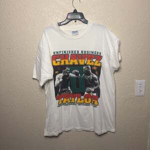 Vintage 1994 Julio Chavez vs Meldrick Taylor II Unfinished Business T-Shirt. Siz
